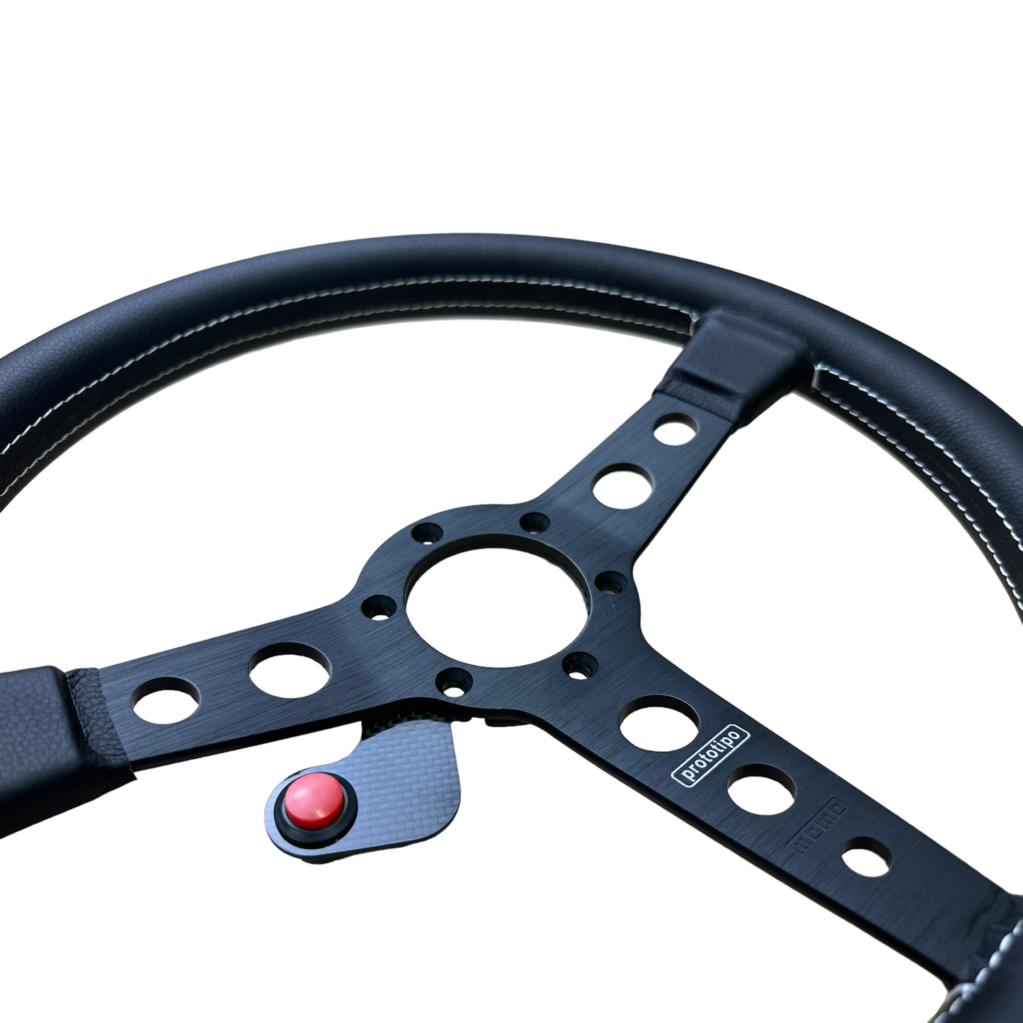 Carbon Fiber Racing Wheel Horn Button