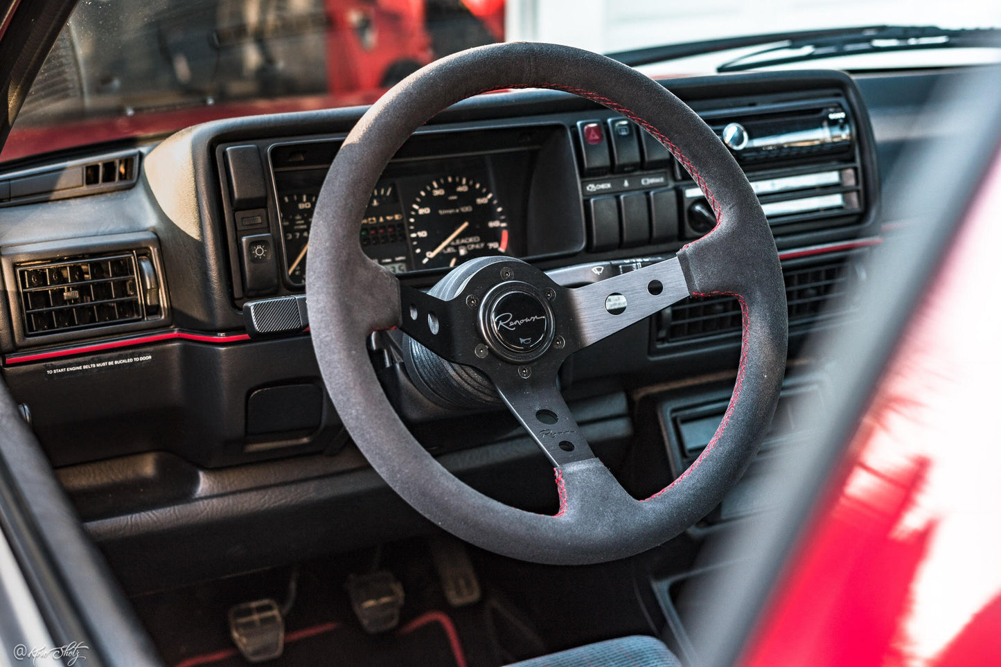 Renown 100 Rosso Steering Wheel